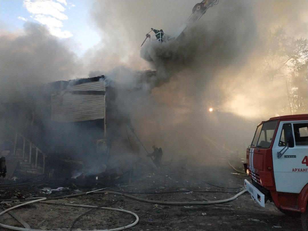 Пожарно-спасательные подразделения выезжали на пожар в Коношском МО Архангельской области.