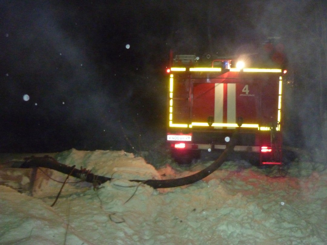 Пожарные подразделения выезжали на пожар в Коношском районе